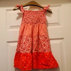 5T Pink floral summer dress
